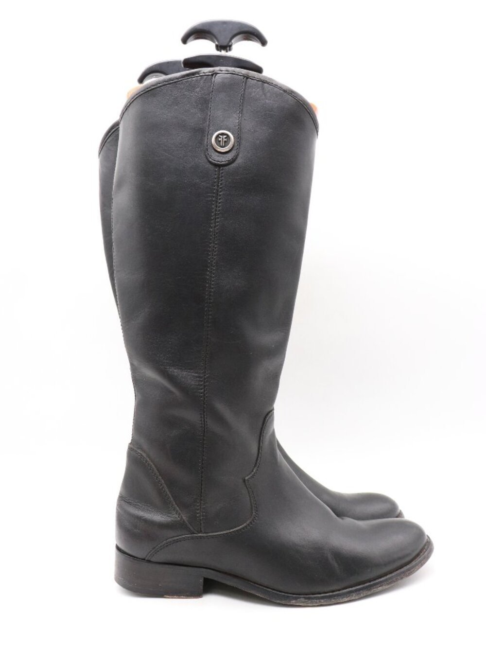 Frye Melissa Tall Pull On Riding Boots Women’s Size 7 M Black Leather Mexico